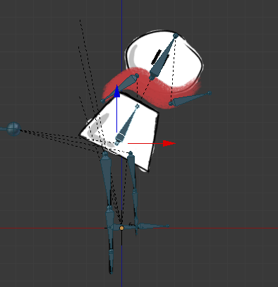 Cela permet de faire pivoter tout le haut du corps d'un coup. Blender COA Tools skeleton control