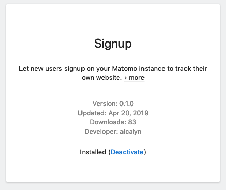 Plugin installable depuis la marketplace